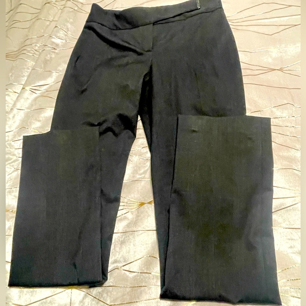 Elie Tahari straight leg charcoal grey pants size 2